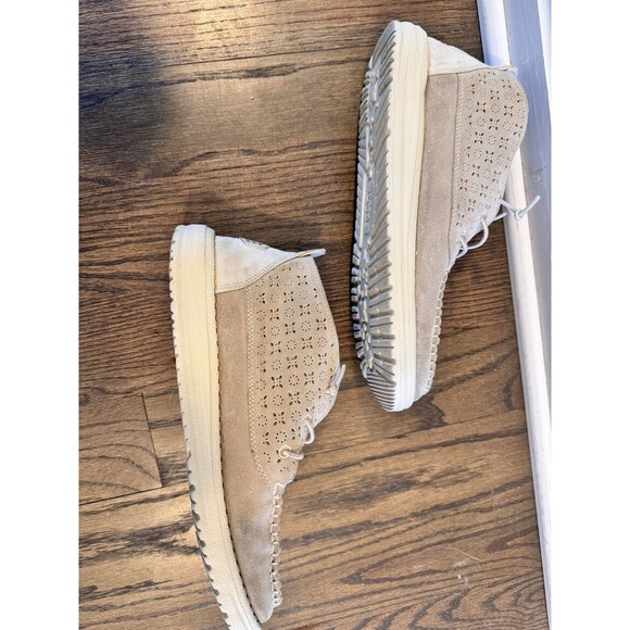 Hey Dude Womens Wendy Mid Suede Boho 40942-105 Ivory Ankle Chukka Boots Size 10 - Picture 6 of 12